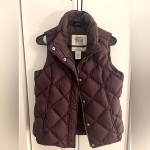 Eddie Bauer premium quality goose down purple vest